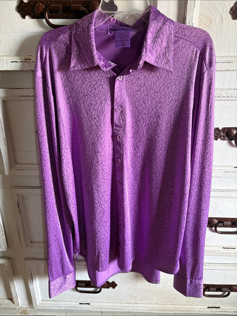 Cowgirl Tuff Purple Women's Button-Down Shirt